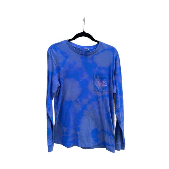 Tie Dye Vineyard Vines Long Sleeve Shirt | Men’s Shirt | Reverse Dye / Ice Dye - Picture 1 of 2